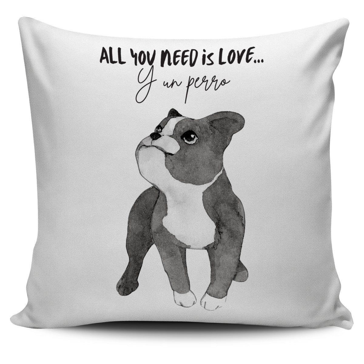 All you need is love y un perro Cushion Cover | eQench