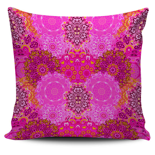 Pink Mandala Cushion Cover | eQench