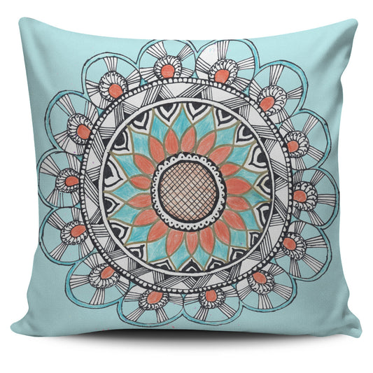 Akruti Artz Sky Wheel Mandala Cushion Cover | eQench