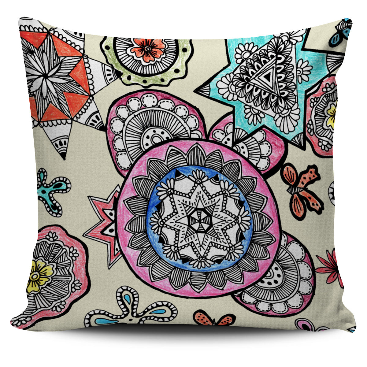 AkrutiArtz Random Mandala Cushion Cover | eQench