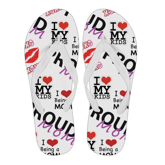 Proud Mom Women's Flip Flops / Thongs | eQench