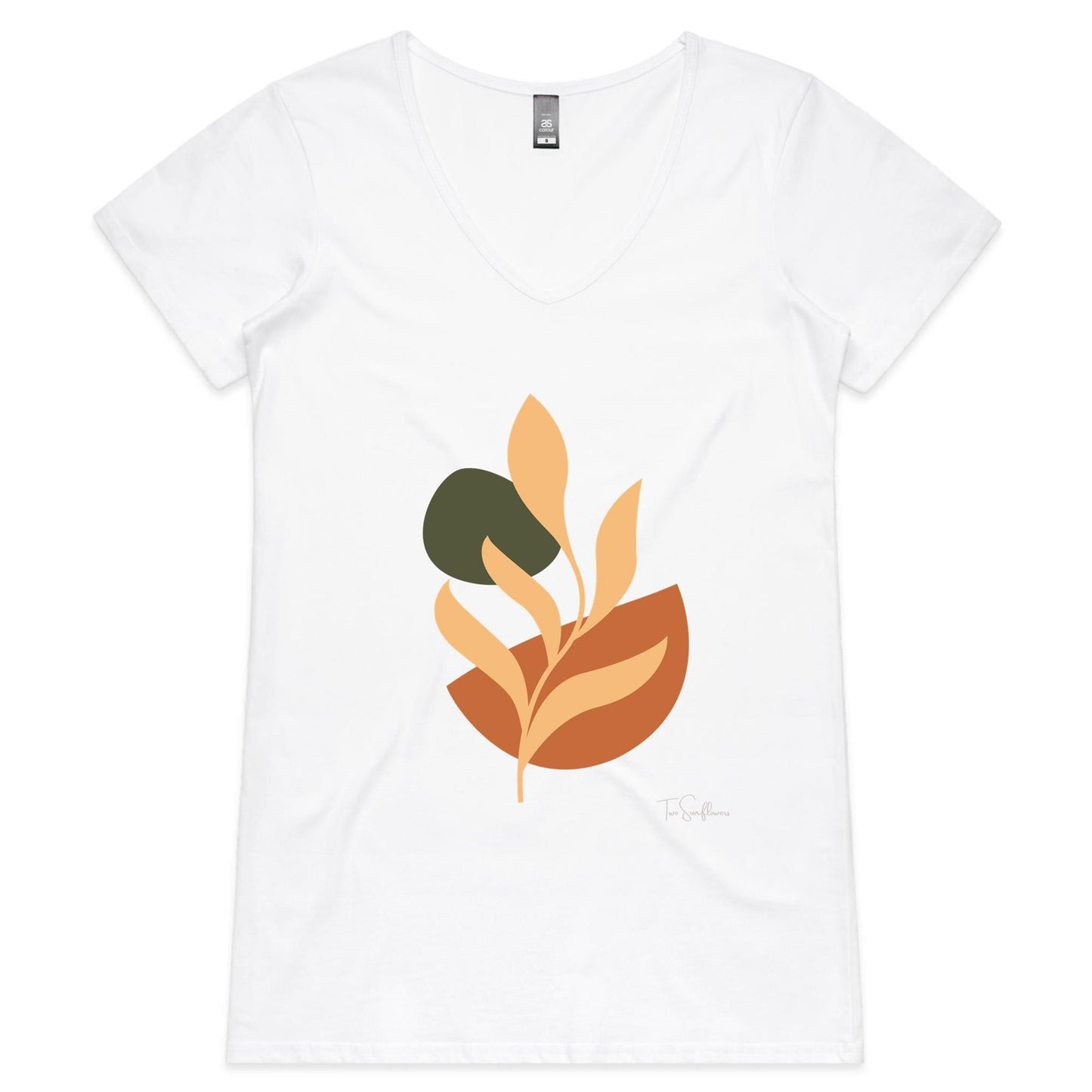 Botanicals #1  - Womens V-Neck T-Shirt