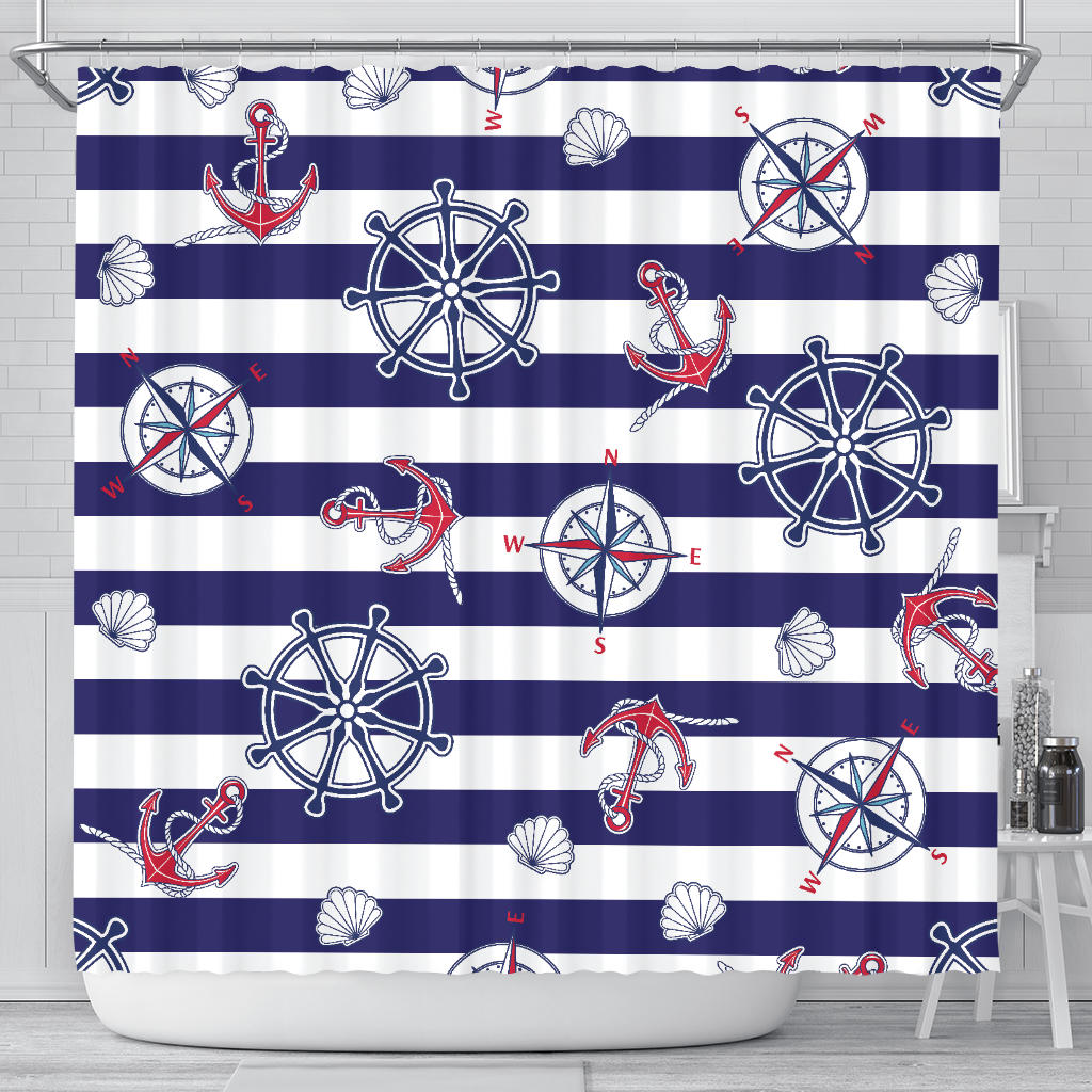 Yachting Lovers Club Shower Curtain - eQench