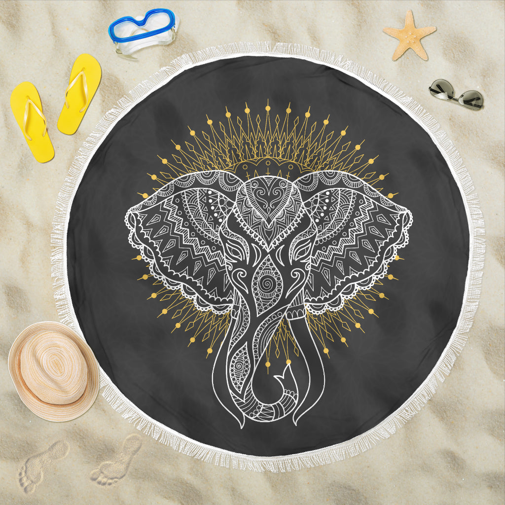 Elephant Abstract Beach Blanket | eQench