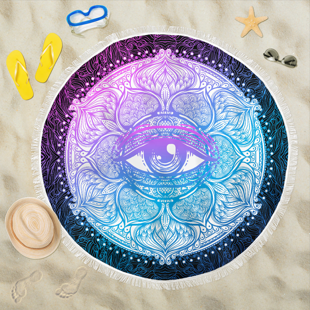 Lotus Eye Beach Blanket | eQench