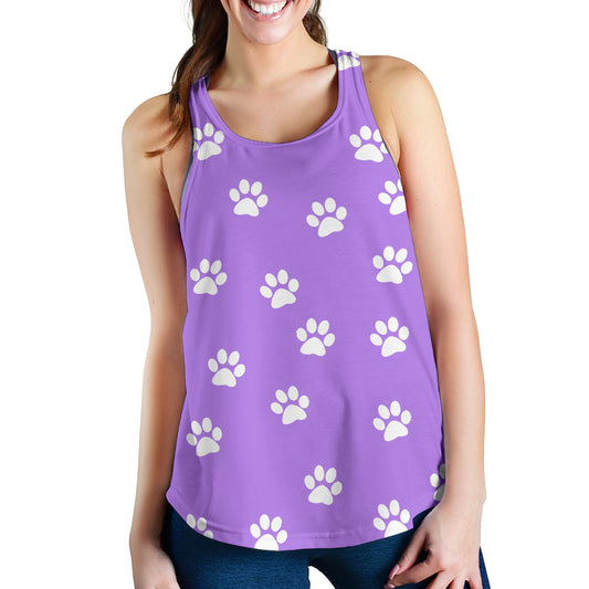 Women's Paw Prints Tank Top | eQench