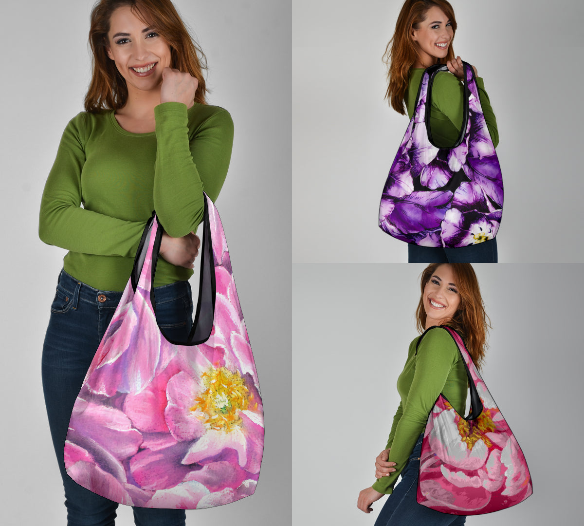 Floral Grocery Bag 3-pack | eQench