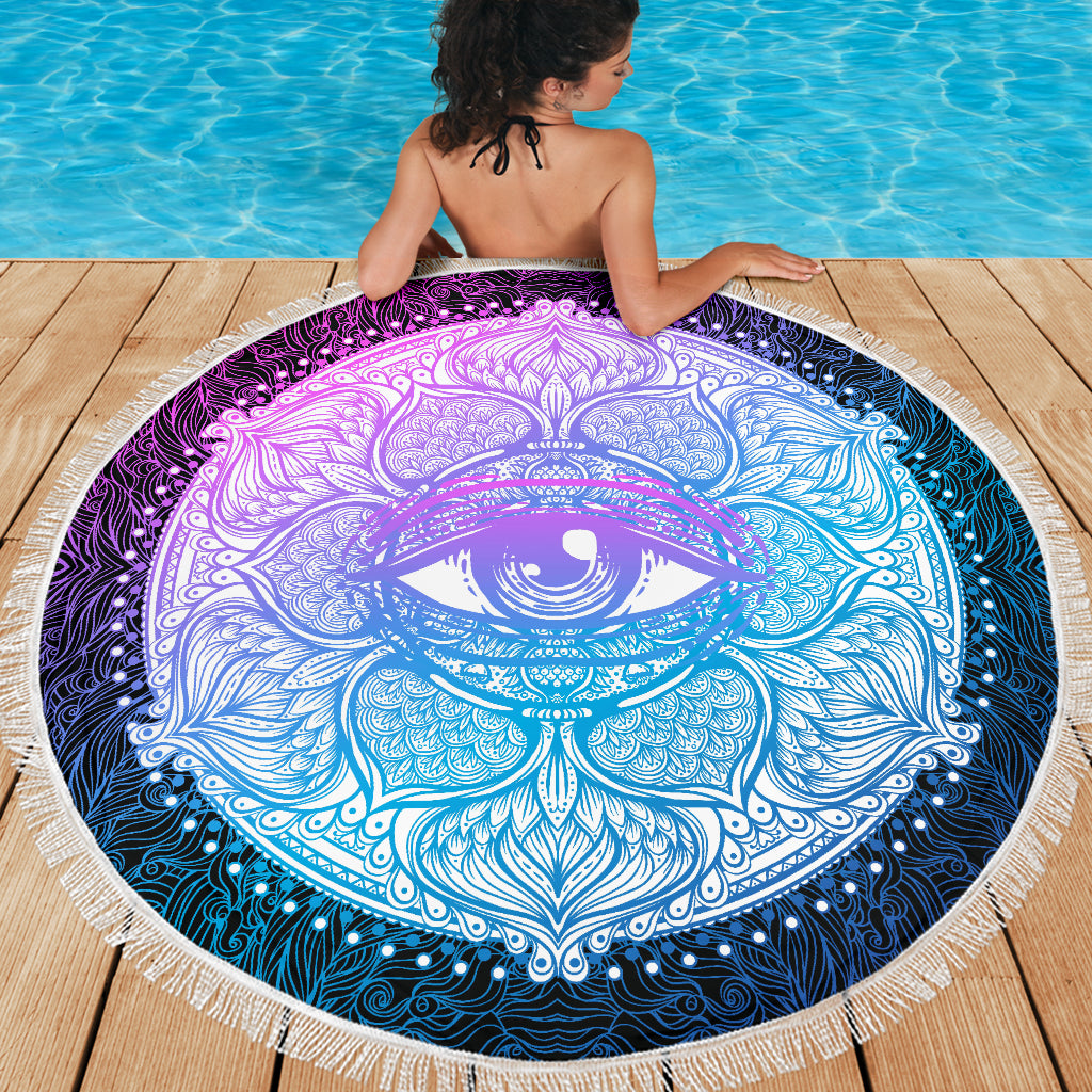 Lotus Eye Beach Blanket | eQench