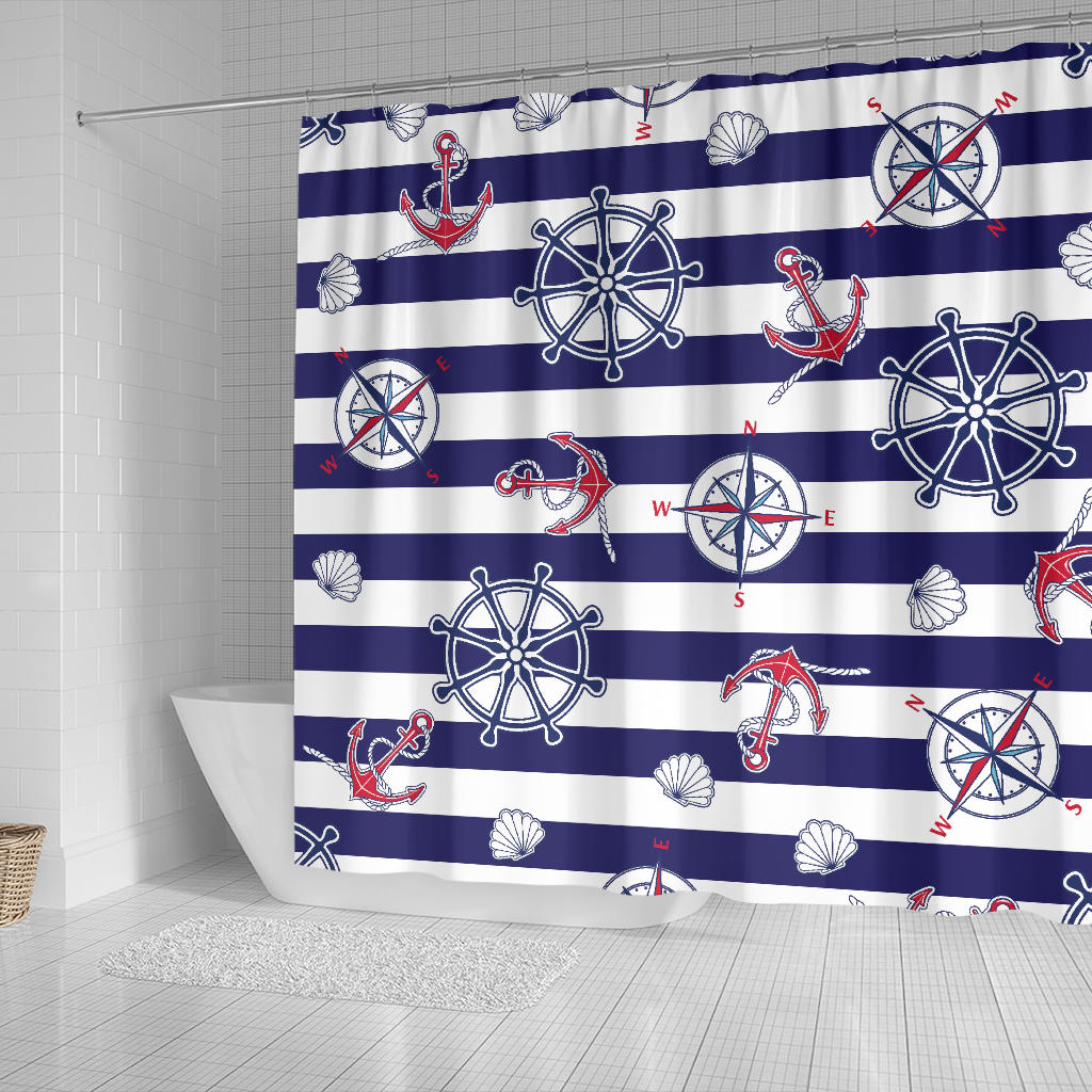 Yachting Lovers Club Shower Curtain - eQench