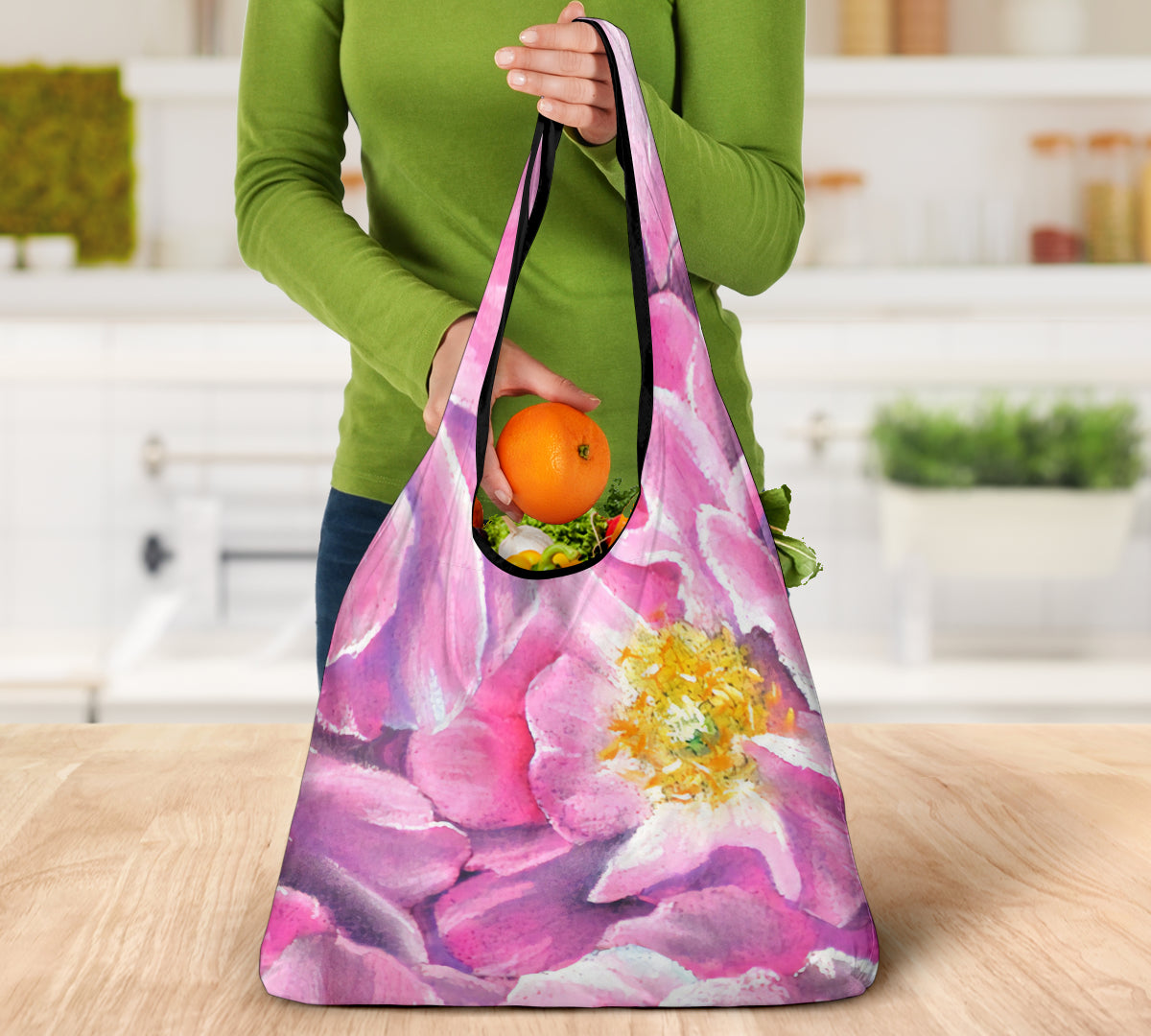 Floral Grocery Bag 3-pack | eQench