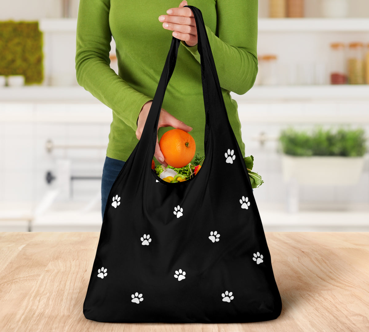 Paw Prints Grocery Bag 3-pack | eQench