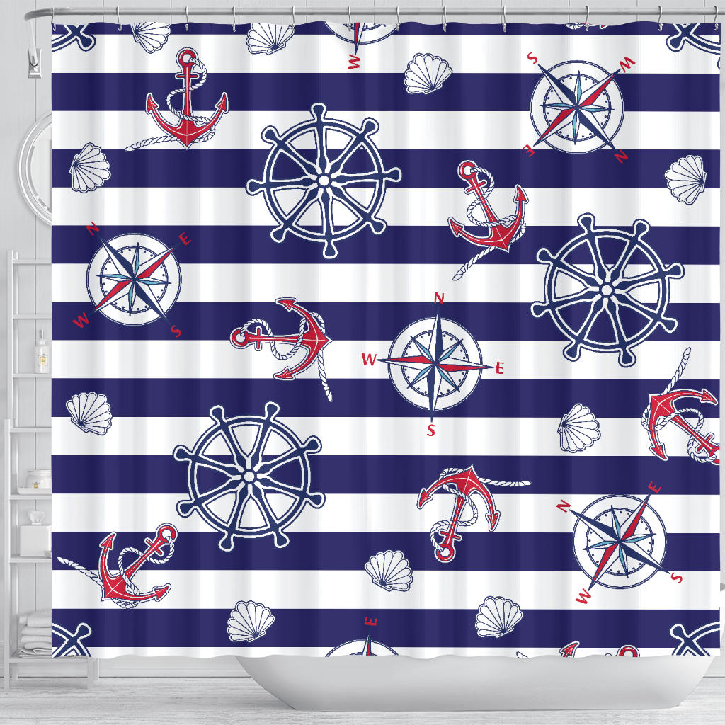 Yachting Lovers Club Shower Curtain - eQench