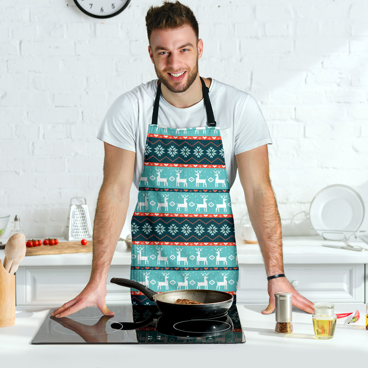 Christmas Good Vibes Only Men's Apron | eQench