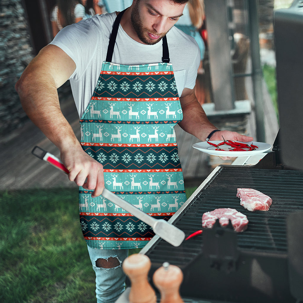 Christmas Good Vibes Only Men's Apron | eQench