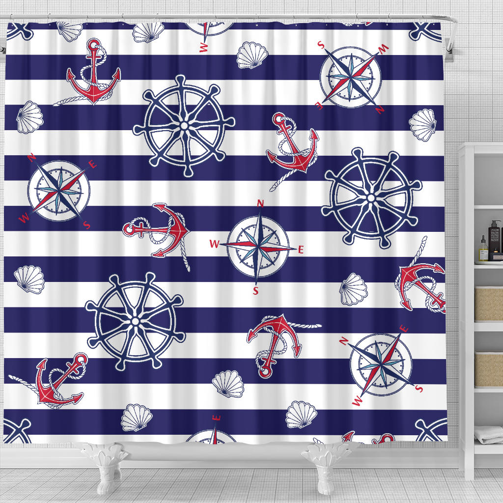 Yachting Lovers Club Shower Curtain - eQench