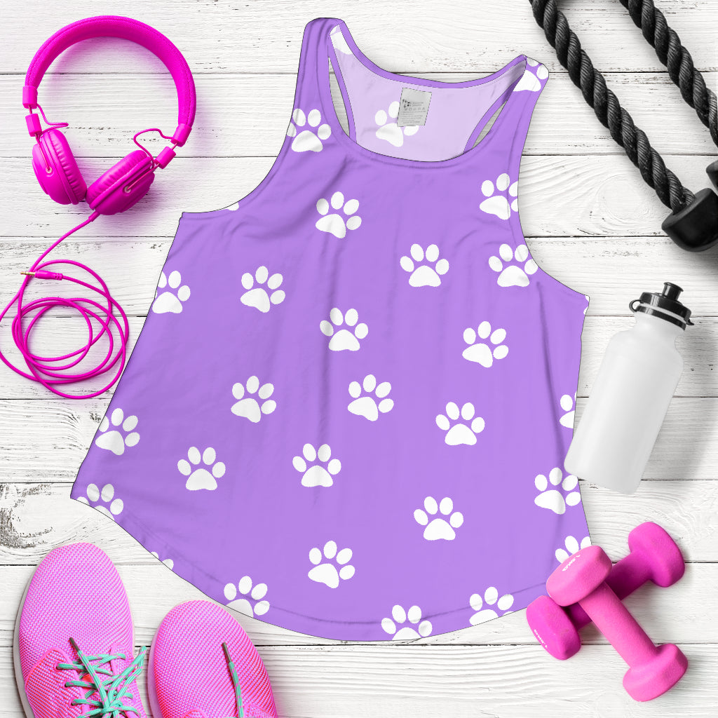 Women's Paw Prints Tank Top | eQench