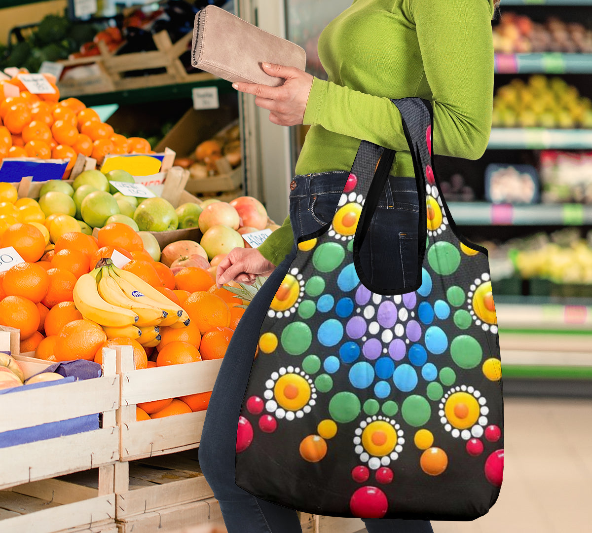 Mandala Grocery Bags Bag 3-pack | eQench