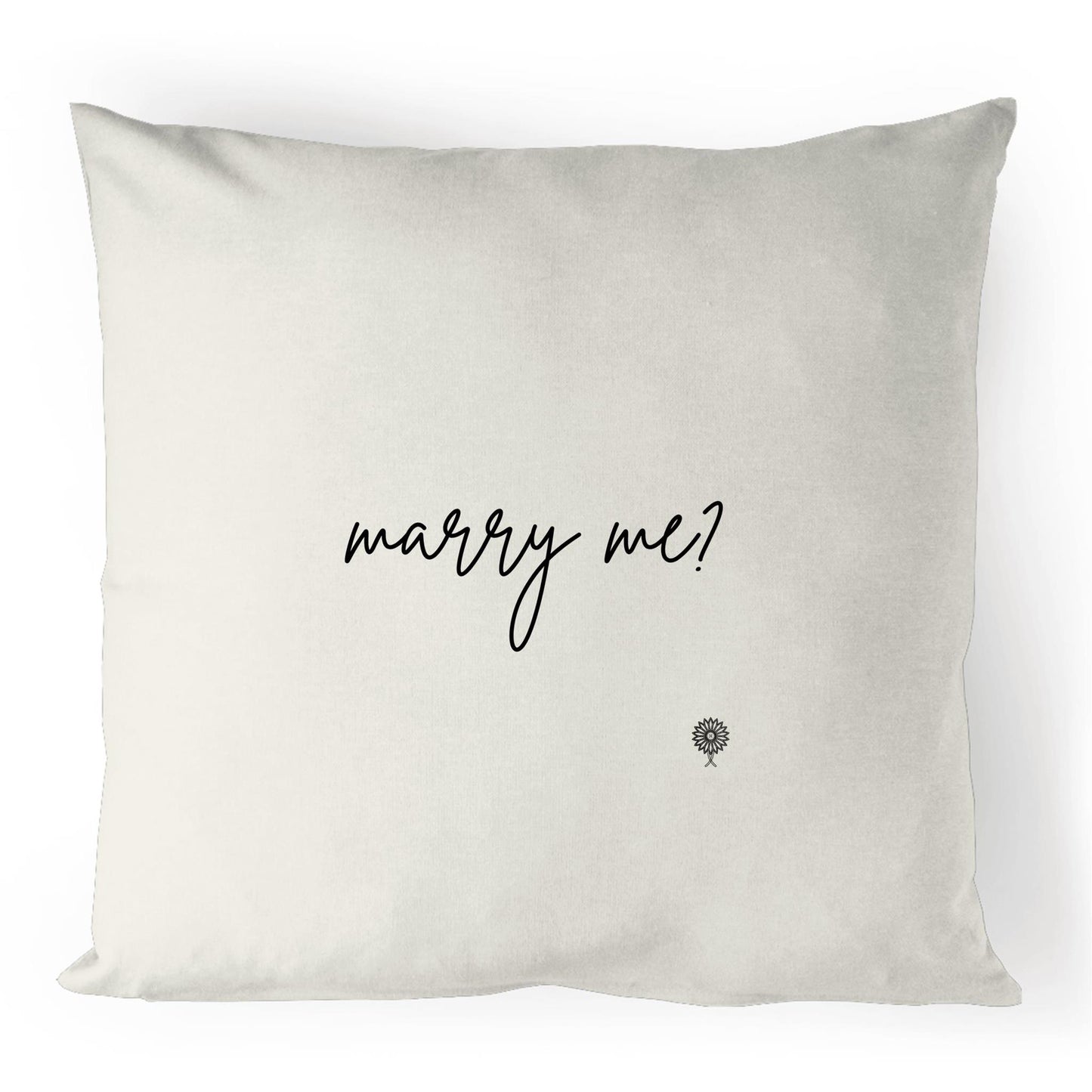 MARRY ME? - 100% Linen Cushion Cover